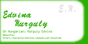 edvina murguly business card